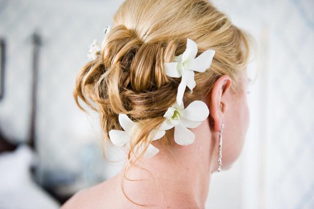 Make-up & Hair, hair, up-do, upstyle, flowers
