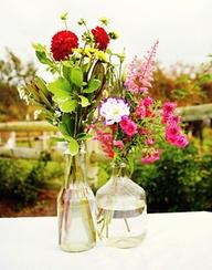 Flowers, Wildflowers in jars, so pretty