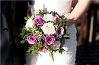 Flowers. bouquet, roses, white, pink