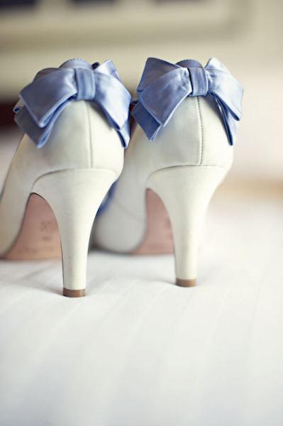 Something ..., something blue, ribbon, shoe