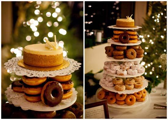 Wedding cake, wedding cake, doughnuts, cheesecake