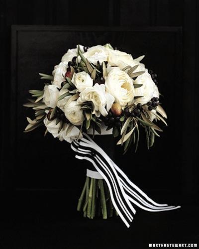 Flowers, bouquet, flowers, black, white