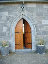 Miscellaneous. Doorway into Ladychapel church.
