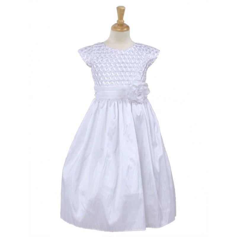 My Stuff, White Ribbon Bodice Taffeta Dress Style: DSK338 - Charming Wedding Party Dresses|Unique We