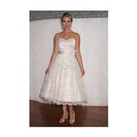 Modern Trousseau - Fall 2012 - Strapless Tea-Length Lace A-Line Wedding Dress - Stunning Cheap Weddi