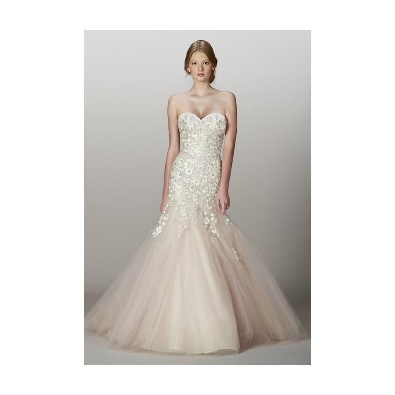 My Stuff, Liancarlo - Spring 2013 - Style 5839 Strapless Embroidered Tulle Mermaid Wedding Dress wit