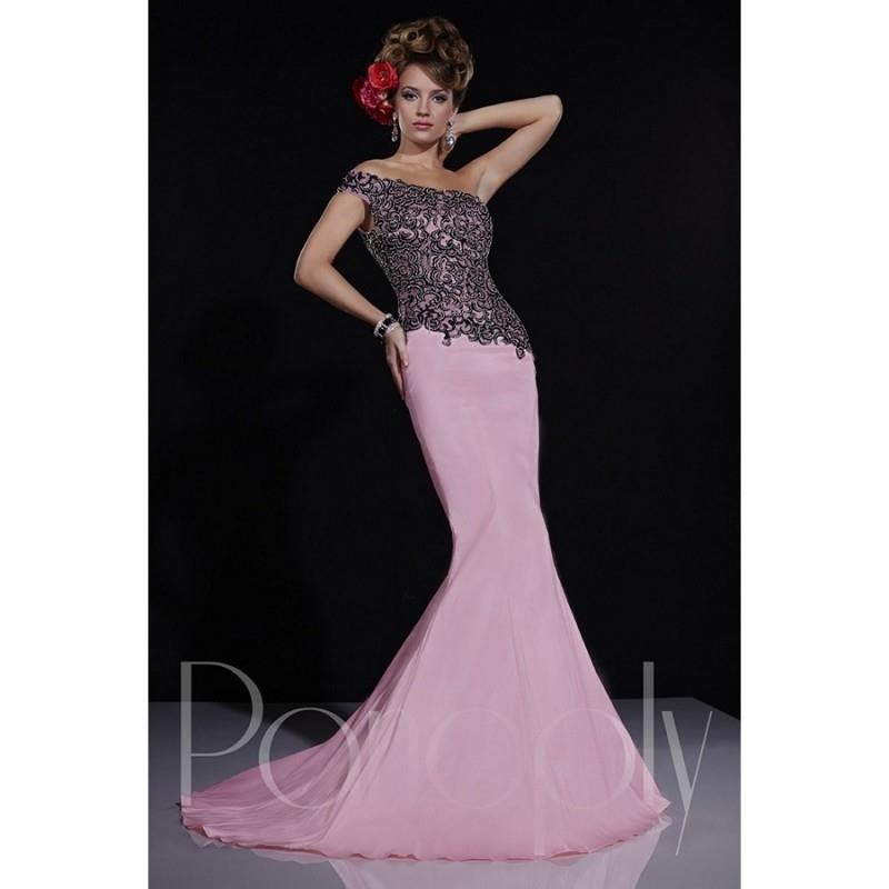 My Stuff, Panoply 14679 One-Shoulder Asymmetrical Bodice - One Shoulder Long Prom Panoply Trumpet Sk