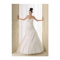 Attractive Floor Length Sweetheart Asymmetric Waist A line Court Train Bridal Dresses - Compelling W