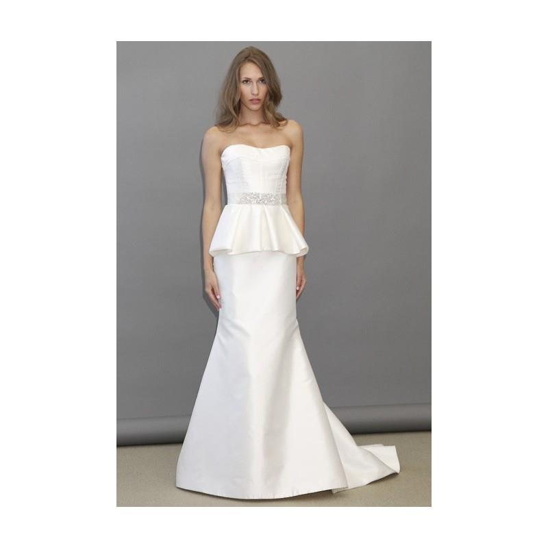My Stuff, Alvina Valenta - Fall 2012 - Style AV9251 Strapless Silk A-Line Wedding Dress with Scoop N