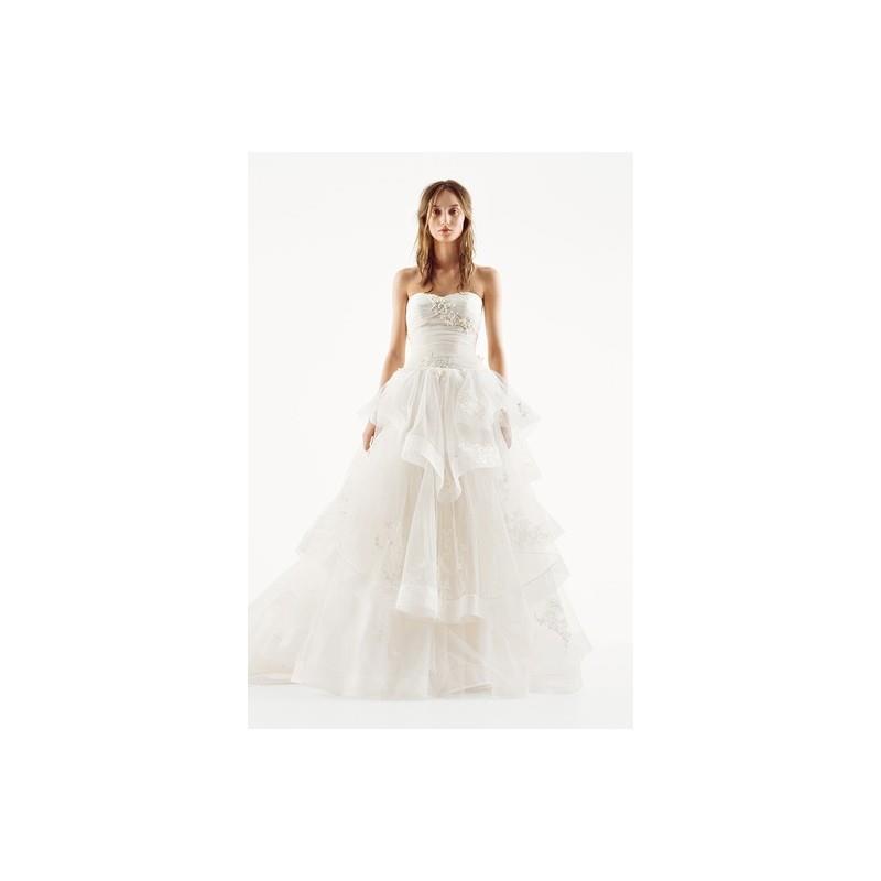My Stuff, White by Vera Wang Spring 2015 VW351197 - Ball Gown Ivory Full Length Spring 2015 Sweethea