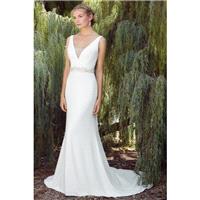 Style 2268 by Casablanca Bridal - Sleeveless V-neck Chapel Length Floor length Fit-n-flare Dress - 2