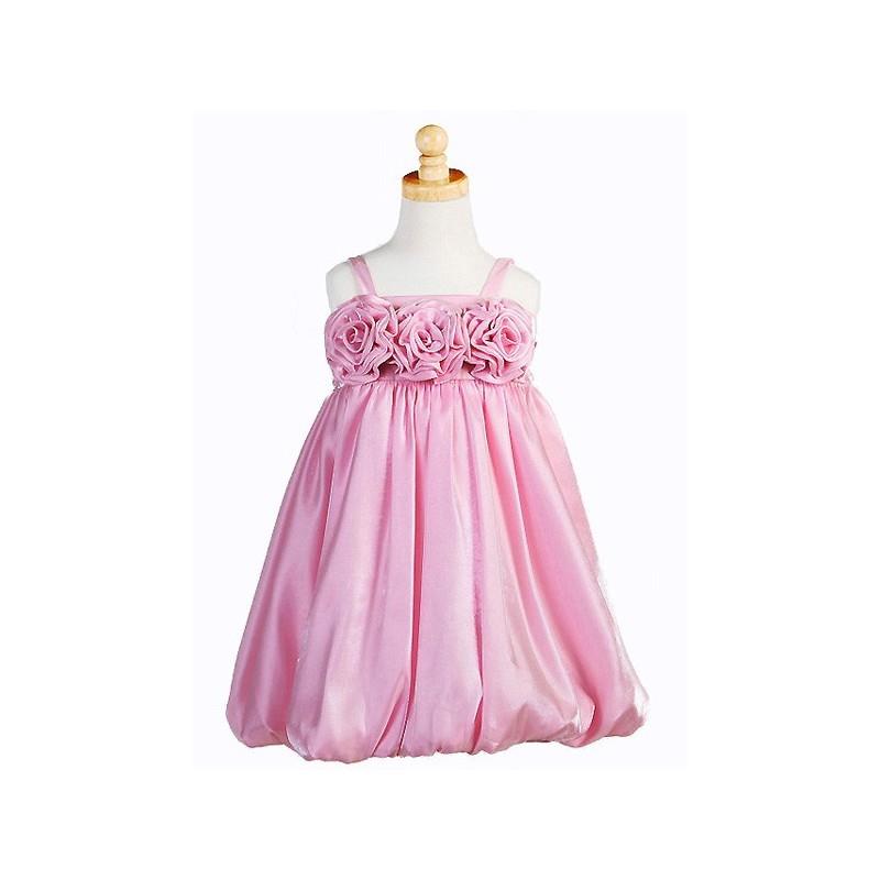 My Stuff, Pink Triple Rosebud Shimmering Dress Style: D3240 - Charming Wedding Party Dresses|Unique