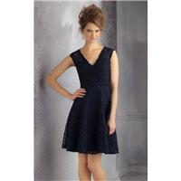 Navy Lace Bridesmaids Dress by Affairs by Mori Lee - Color Your Classy Wardrobe