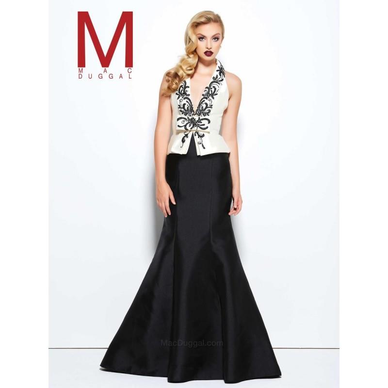 My Stuff, Black White Red by Mac Duggal 62393R - The Unique Prom Store
