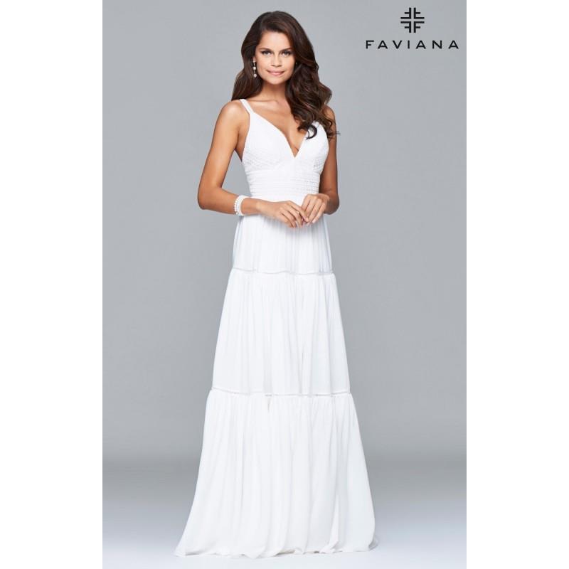 My Stuff, Black/Nude Faviana S7933 - Customize Your Prom Dress