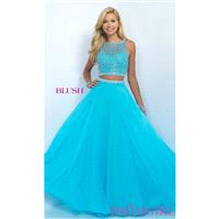 Long Two Piece Illusion Sweetheart Prom Dress by Blush - Discount Evening Dresses |Shop Designers Pr