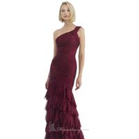 One shoulder evening gown by Morrell Maxie 13891 - Bonny Evening Dresses Online