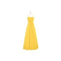 Marigold Azazie Imogene - Floor Length Back Zip Straight Chiffon Dress - Cheap Gorgeous Bridesmaids
