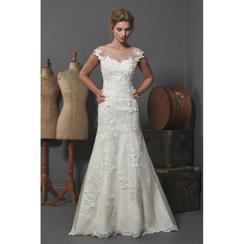 My Stuff, Romantica Oxford by Opulence Bridal - Lace Floor Off-Shoulder  Illusion Fit and Flare Wedd