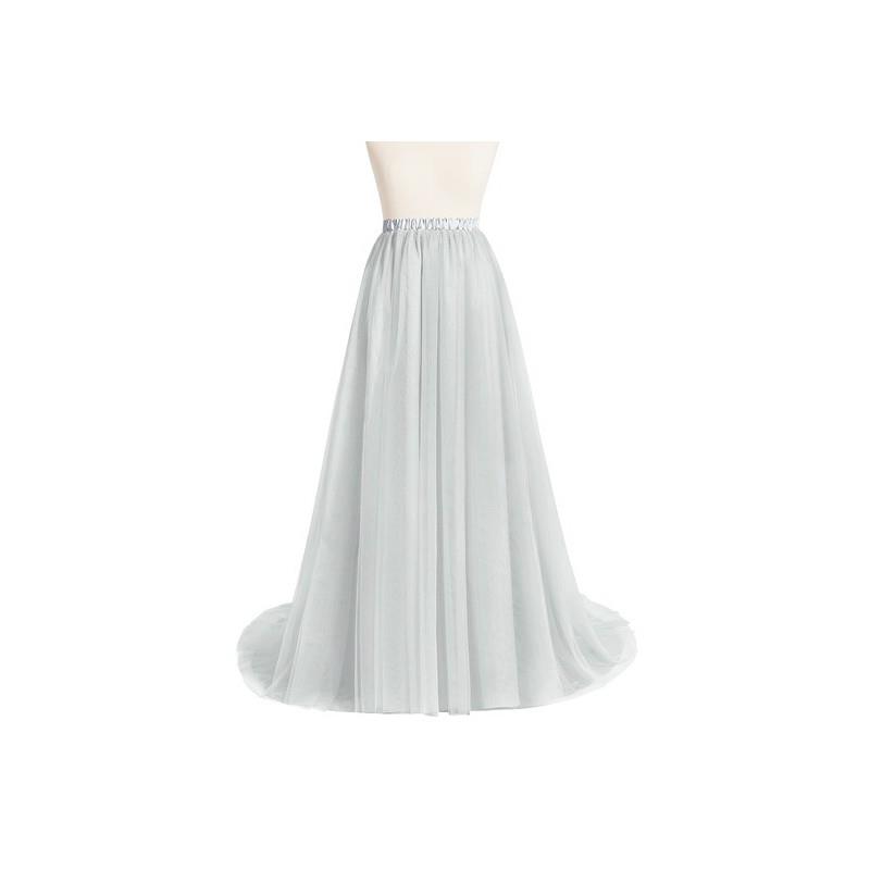 My Stuff, Silver Azazie Margot - Floor Length Tulle And Charmeuse Dress - Charming Bridesmaids Store