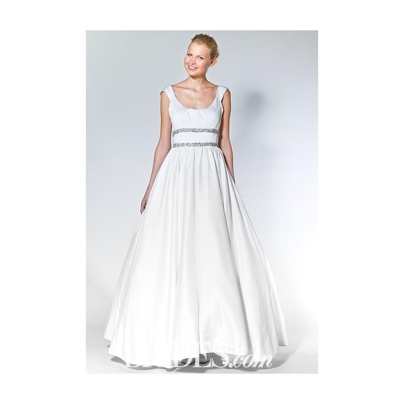 My Stuff, Allure Bridals - Fall 2015 - Cap Sleeve A-line Scoop Neckline Wedding Dress - Stunning Che
