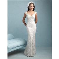 Allure Bridals 9212 Cap Sleeve Lace Sheath Wedding Dress - Crazy Sale Bridal Dresses|Special Wedding