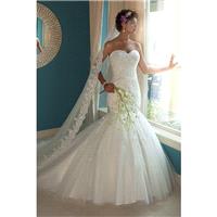 Style 6207 by Mary%27s Bridal - Semi-Cathedral Tulle Sleeveless Trumpet Sweetheart Floor length Dres