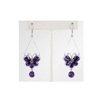 Helens Heart Earrings JE-E1056-S-Purple Helen's Heart Earrings - Rich Your Wedding Day