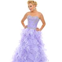 Natural Waist Sweetheart Princess Sleeveless Organza Prom Dresses - Compelling Wedding Dresses|Charm