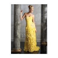 Sheath/Column Sweetheart Court Train Organza Mother of the Bride Dress With Ruffle Lace Beading Appl