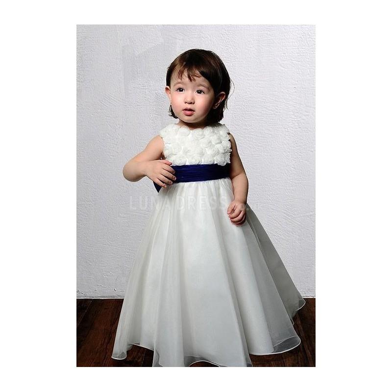 My Stuff, Brilliant Floor Length Princess Organza Empire Girls Party Dress - Compelling Wedding Dres