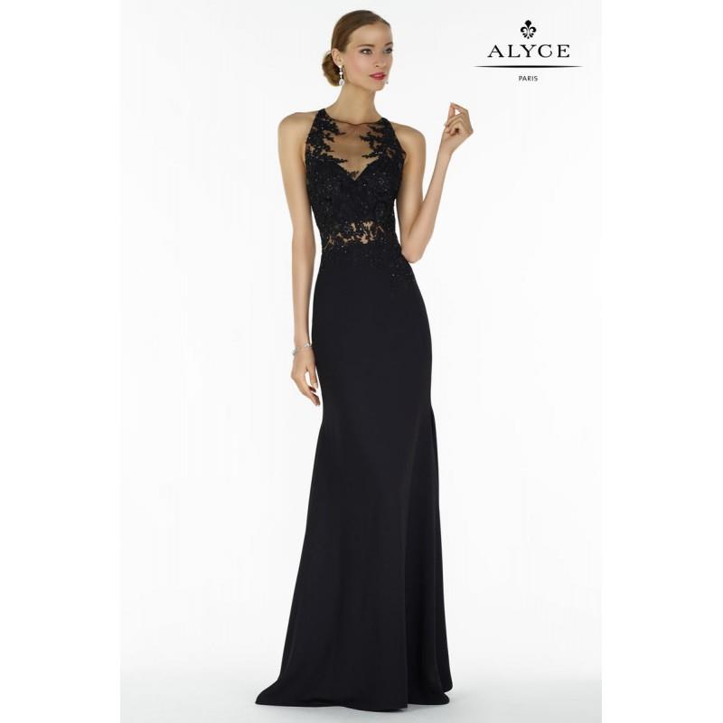 My Stuff, Alyce Black Label 27114 Black,Red,Nude Dress - The Unique Prom Store