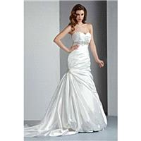 Style 50024 by DaVinci Bridal - Fit-n-flare Floor length Chapel Length Sleeveless Sweetheart Dress -