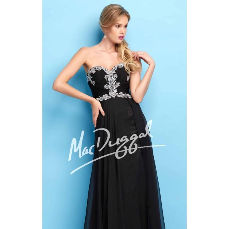 My Stuff, Long Chiffon Gown by Flash by Mac Duggal 64625L - Bonny Evening Dresses Online