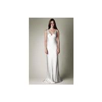 Charlie Brear SP14 Dress 9 - Charlie Brear V-Neck Sheath Spring 2014 White Full Length - Nonmiss One
