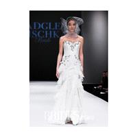 Badgley Mischka - Fall 2015 - Andrews Strapless Lace Tiered Sweetheart Floral Sheath Wedding Dress -