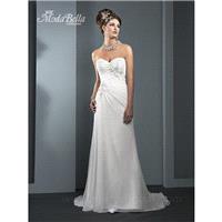 Marys Bridal S14 3Y297 Wedding Dress - Marys Bridal Wedding Long Asymmetrical Strapless, Sweetheart