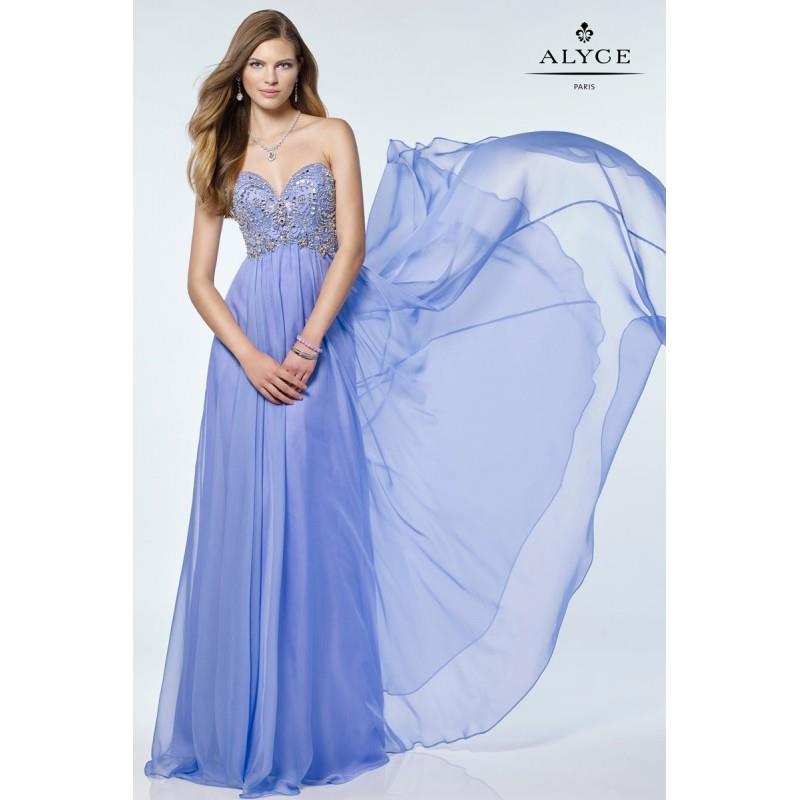 My Stuff, Blue Alyce Prom 6682-17 Alyce Paris Prom - Top Design Dress Online Shop
