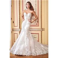 Style 117284 by David Tutera for Mon Cheri - Ivory  Champagne Lace  Tulle Floor Sweetheart  Straples
