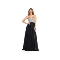 Two Tone Beaded Prom Dress in Black/Nude - Crazy Sale Bridal Dresses|Special Wedding Dresses|Unique