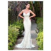 Chic Tulle Spaghetti Straps Neckline Mermaid Wedding Dresses with Beaded Lace Appliques - overpinks.
