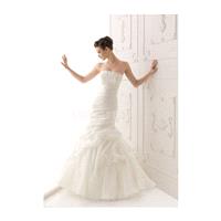 Faddish Organza Strapless Zipper up Mermaid Court Train Wedding Dresses - Compelling Wedding Dresses