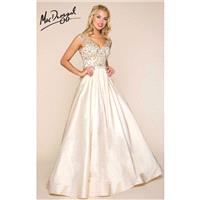 Gold Mac Duggal 77134H - Ball Gowns Long Dress - Customize Your Prom Dress