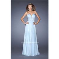 Apricot La Femme 19724 - Chiffon Open Back Dress - Customize Your Prom Dress