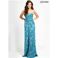 Jovani 98863 Beaded Lace Dress - 2017 Spring Trends Dresses|Beaded Evening Dresses|Prom Dresses on s