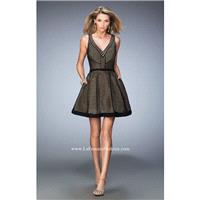 Black La Femme 22193 - Short Pockets Dress - Customize Your Prom Dress