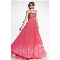 Fuchsia Studio 17 12545 - Sleeves Chiffon Dress - Customize Your Prom Dress