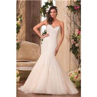 Style F181052 by Jasmine Collection - Ivory  White Lace Detachable Straps Floor Sweetheart  Straples