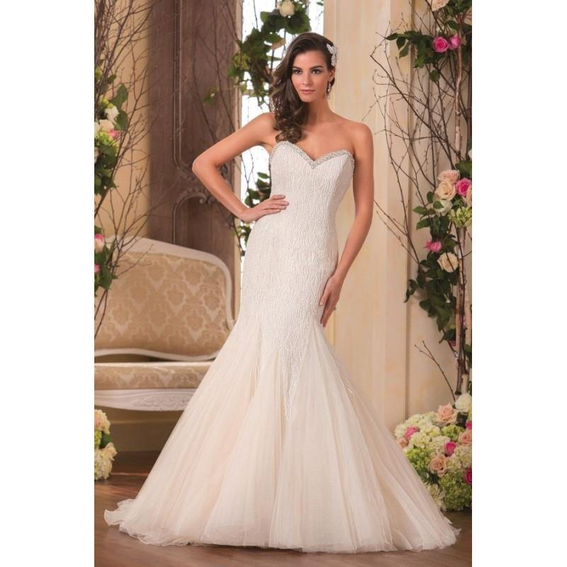 My Stuff, Style F181052 by Jasmine Collection - Ivory  White Lace Detachable Straps Floor Sweetheart