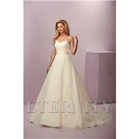 Style D5427 by Eternity Bride - Ivory  Blush Lace Illusion back  Belt Floor Sweetheart  Illusion A-L